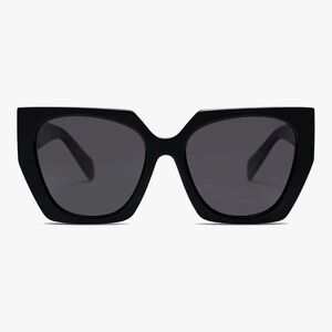 Elegant Black Square Sunglasses Polarizef